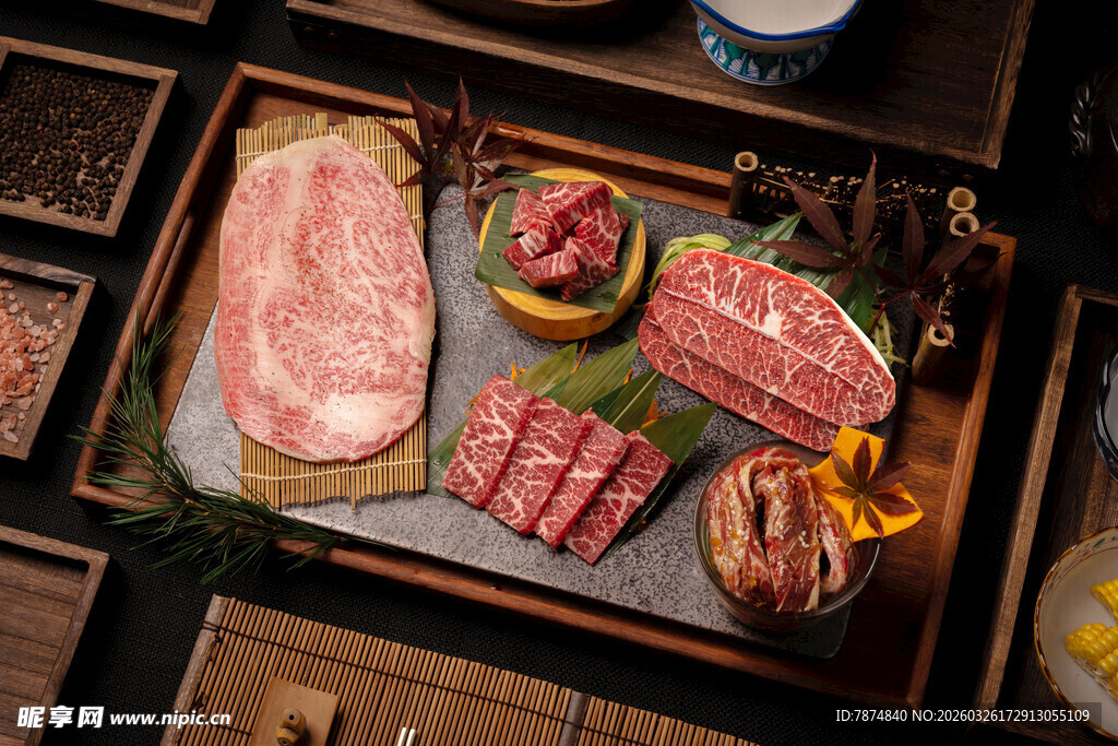 精致日式和牛拼盘