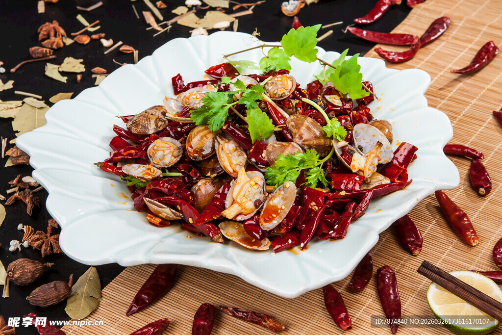 香辣美味爆炒花甲