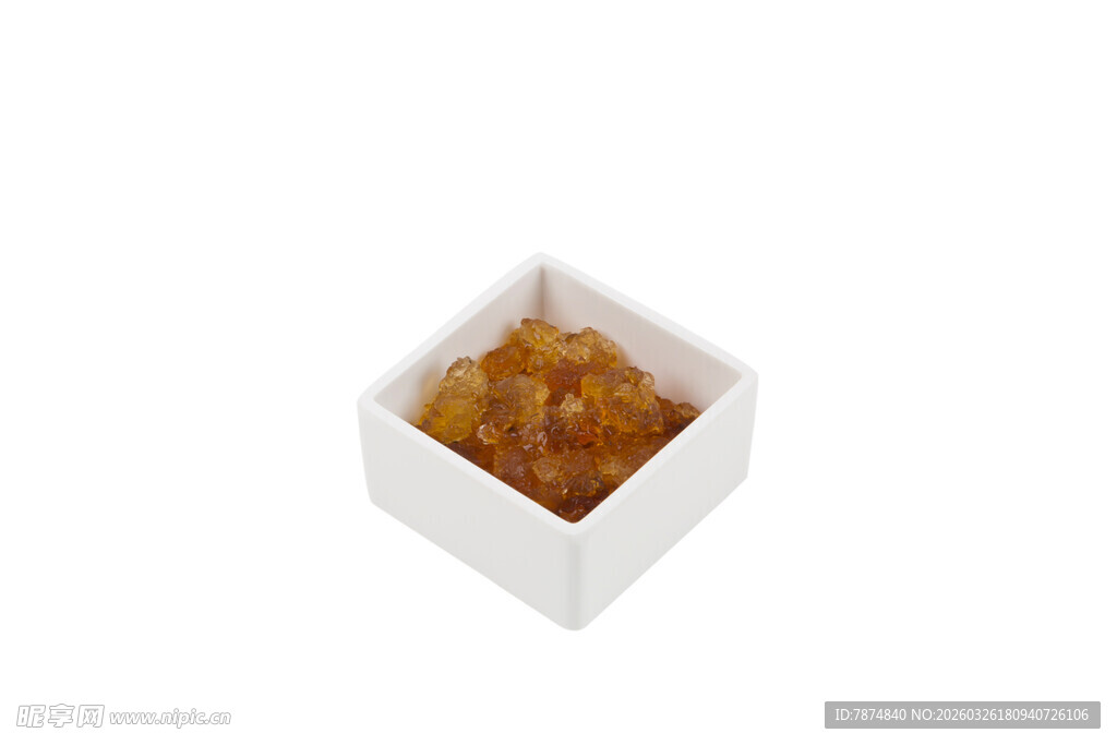 方形白盒中的琥珀色物体