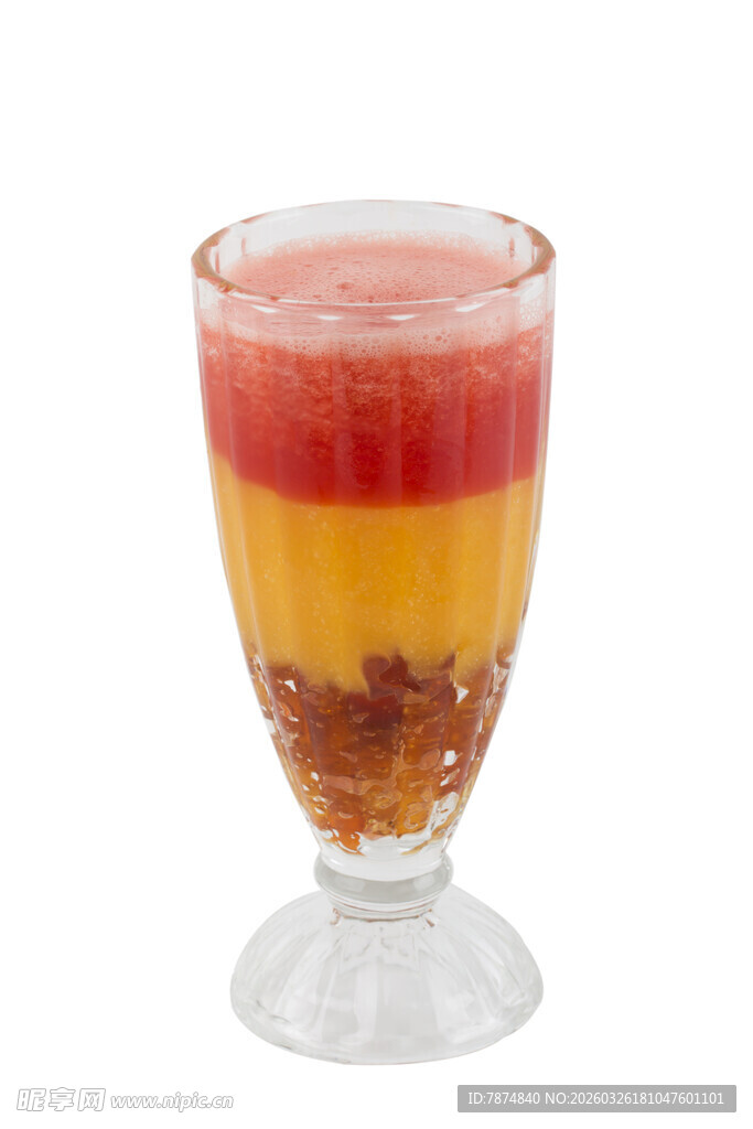 三层美味分层果汁杯