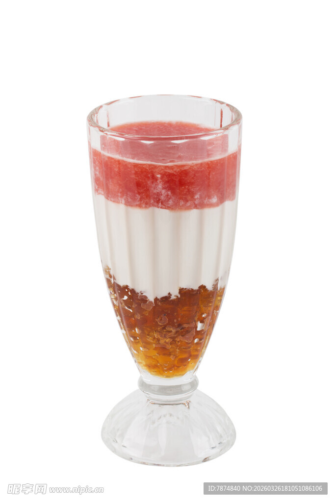 三层美味水果酸奶杯