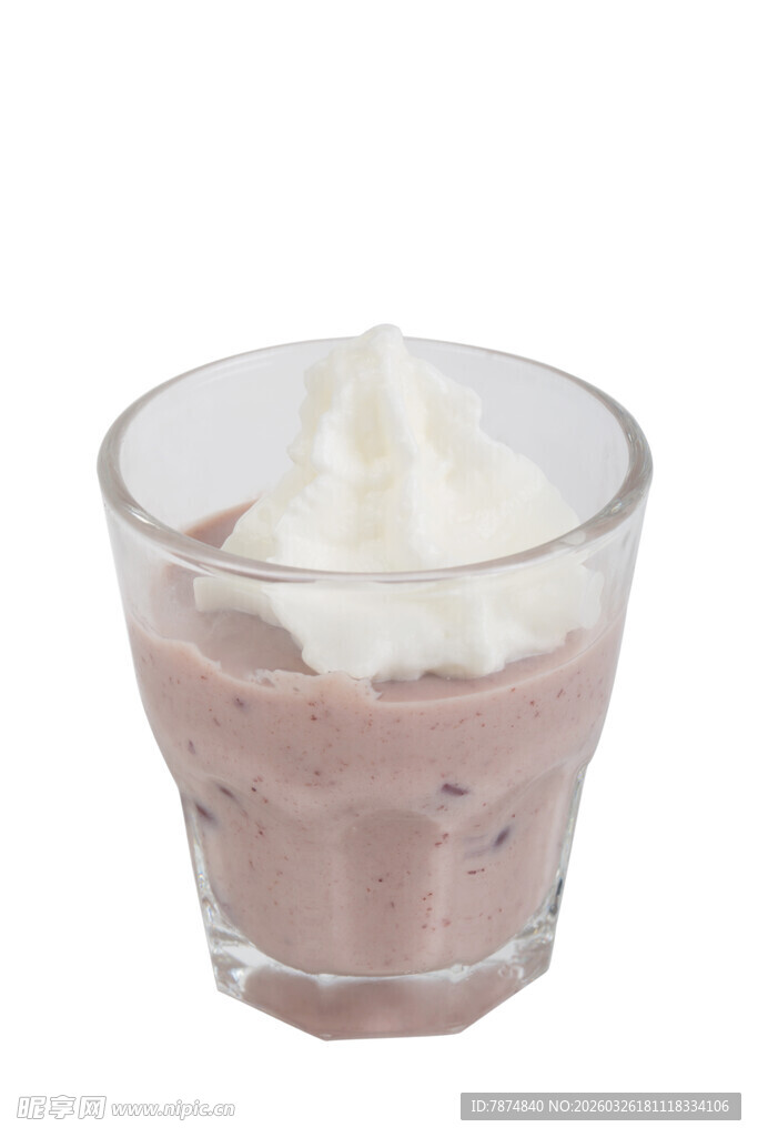 巧克力奶昔配奶油