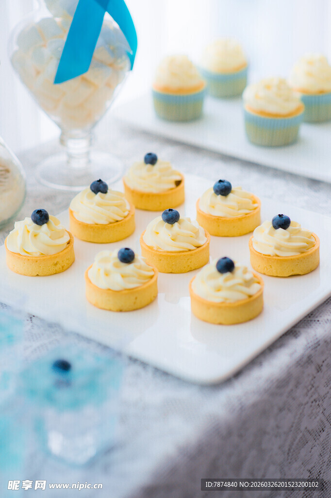 精致蓝莓小点心