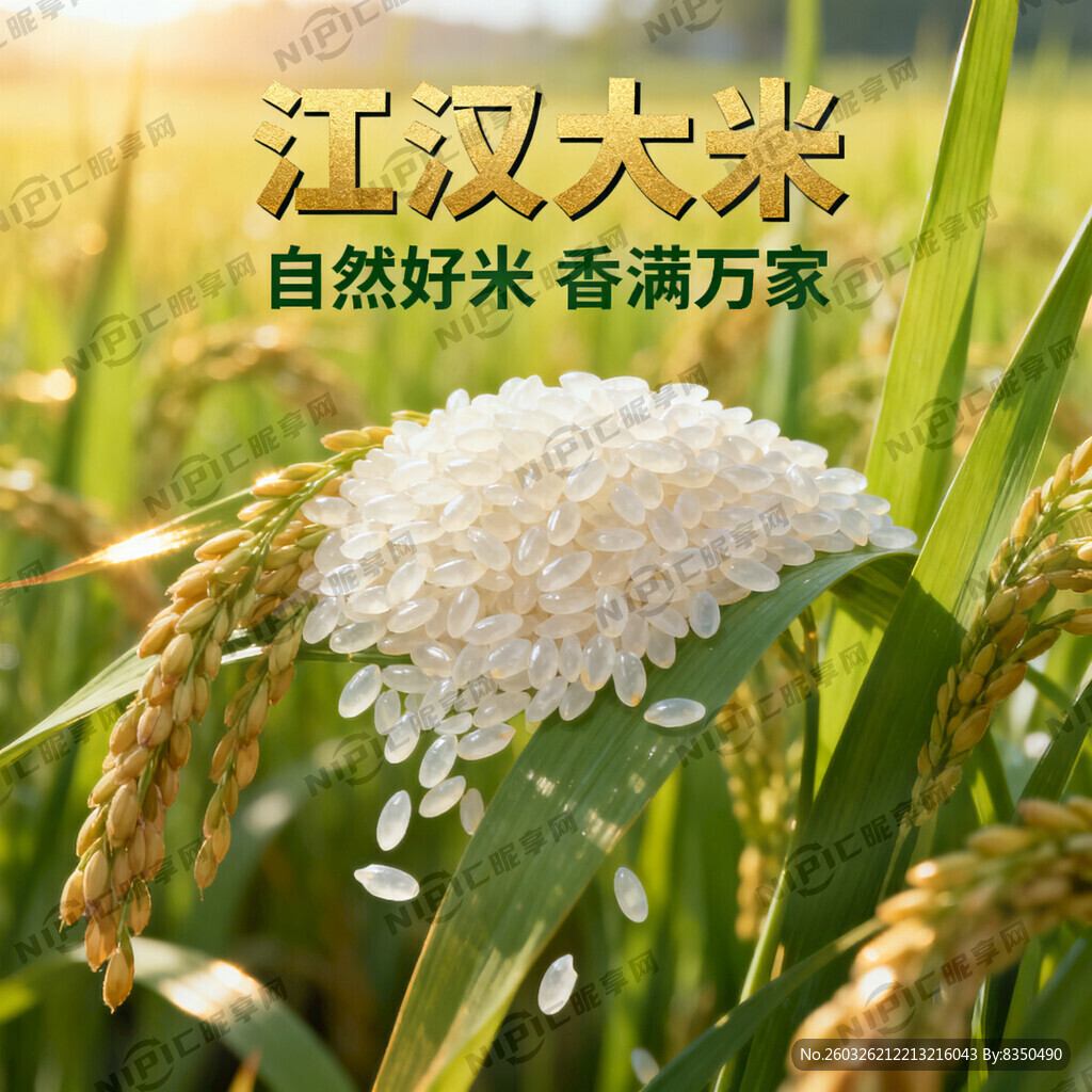 江汉大米广告宣传画
