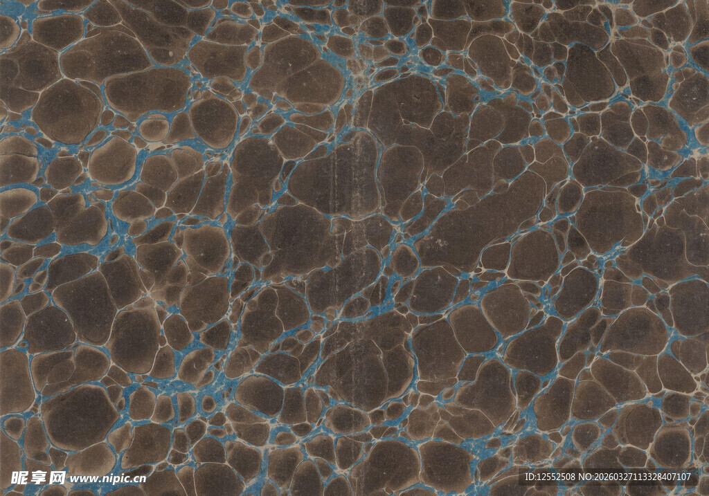 棕色纹理带蓝色线条图案