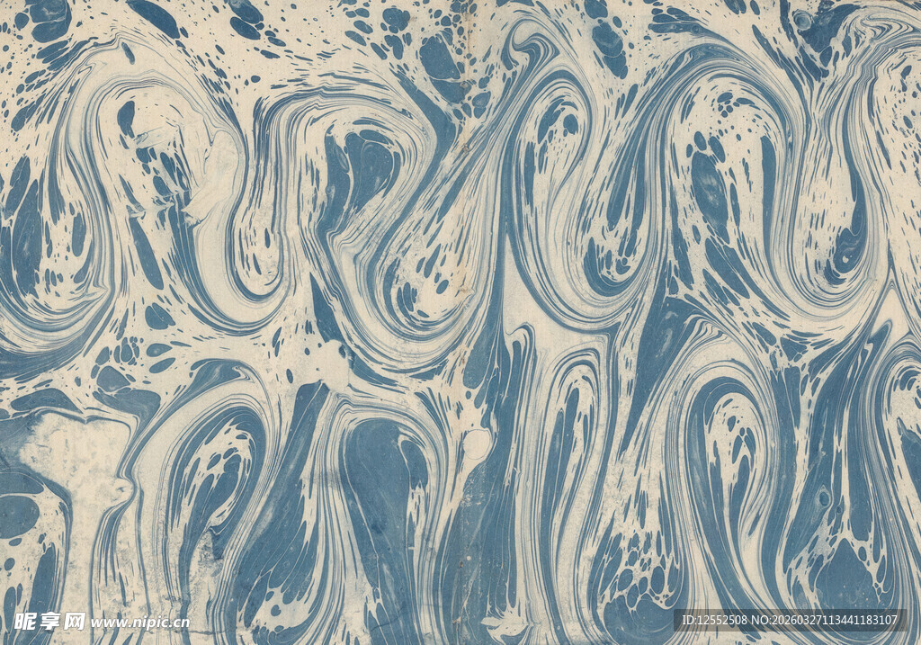 蓝白抽象纹理图案