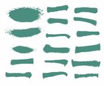 绿色笔触素材集合