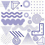 几何抽象图案设计元素