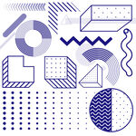 几何抽象图案设计元素