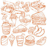 手绘美食插画集合