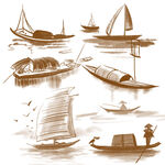 古风船只插画集