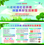 创建文明城市展板