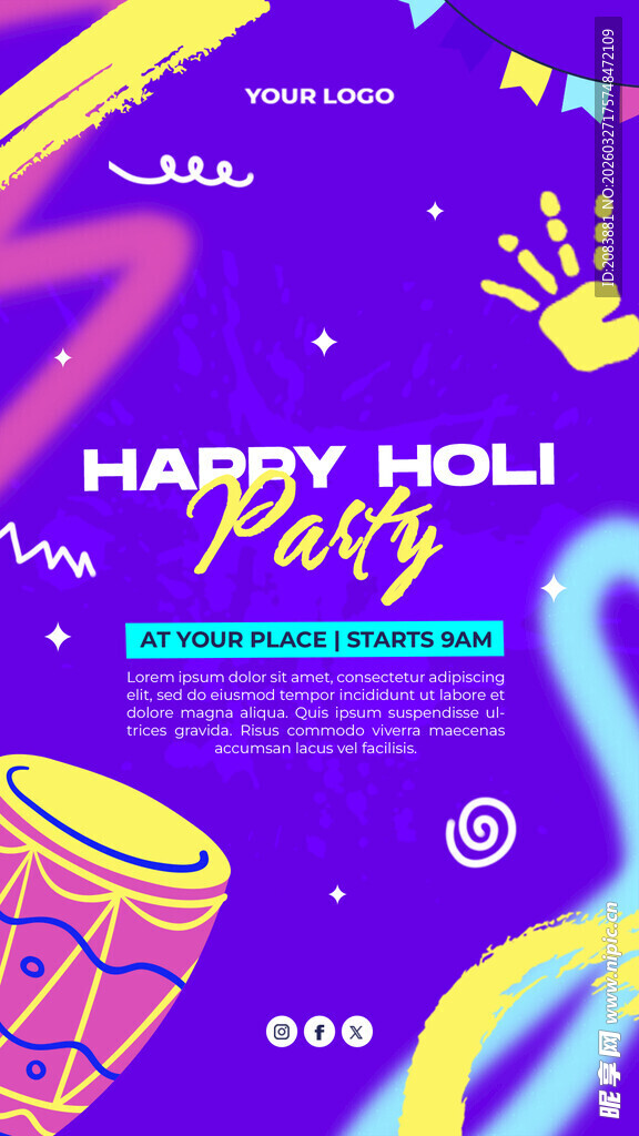 欢乐音乐节庆祝活动海报