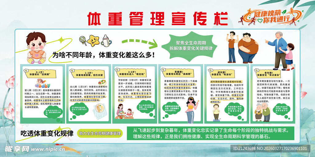 体重管理宣传栏
