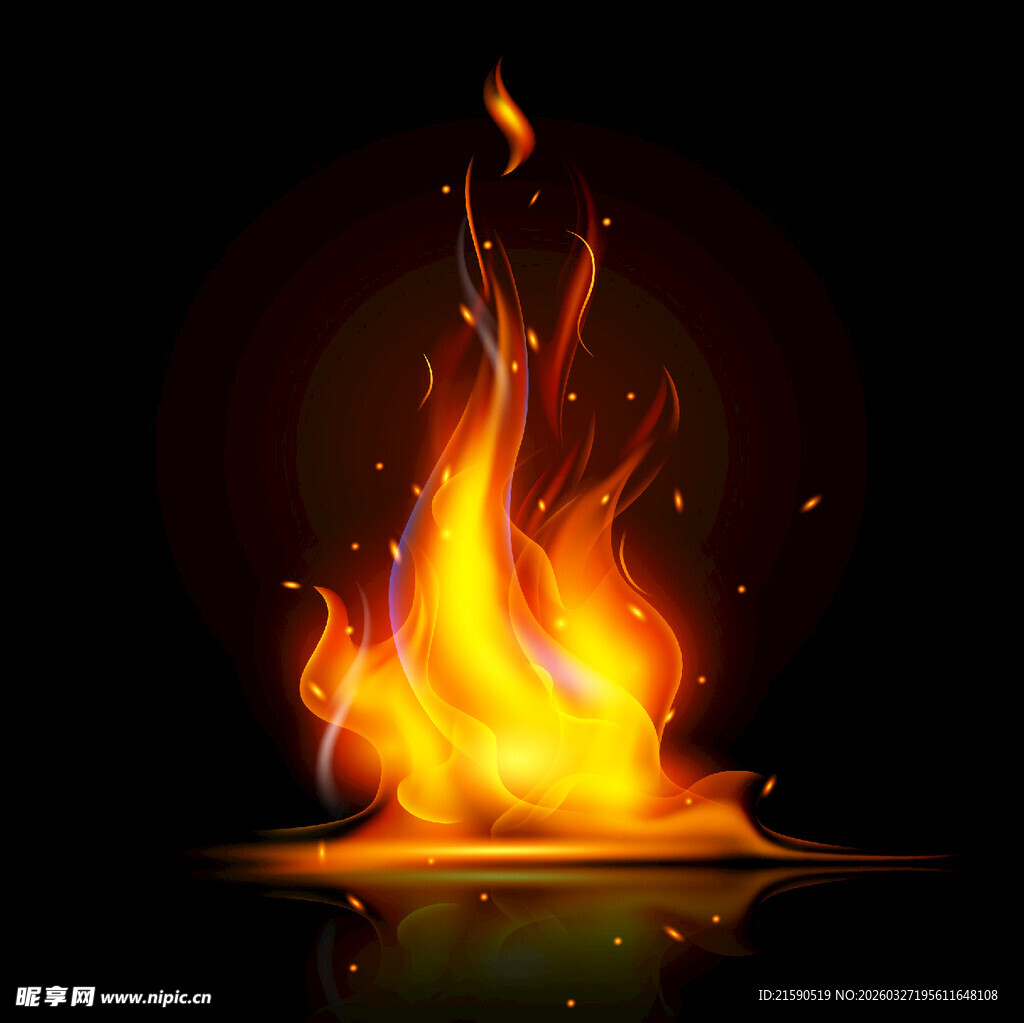 燃烧的火焰