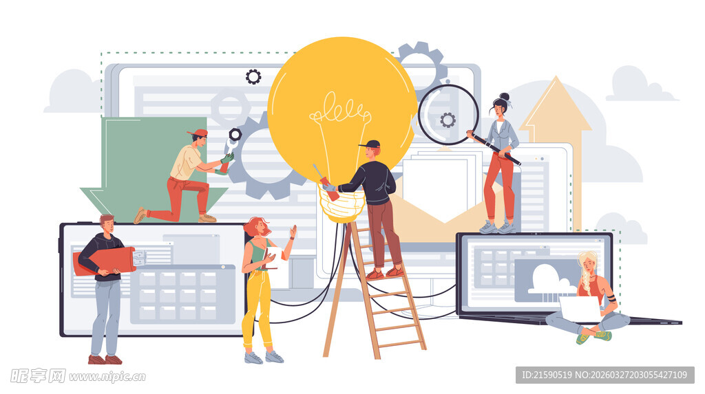 创意团队协作开展设计工作