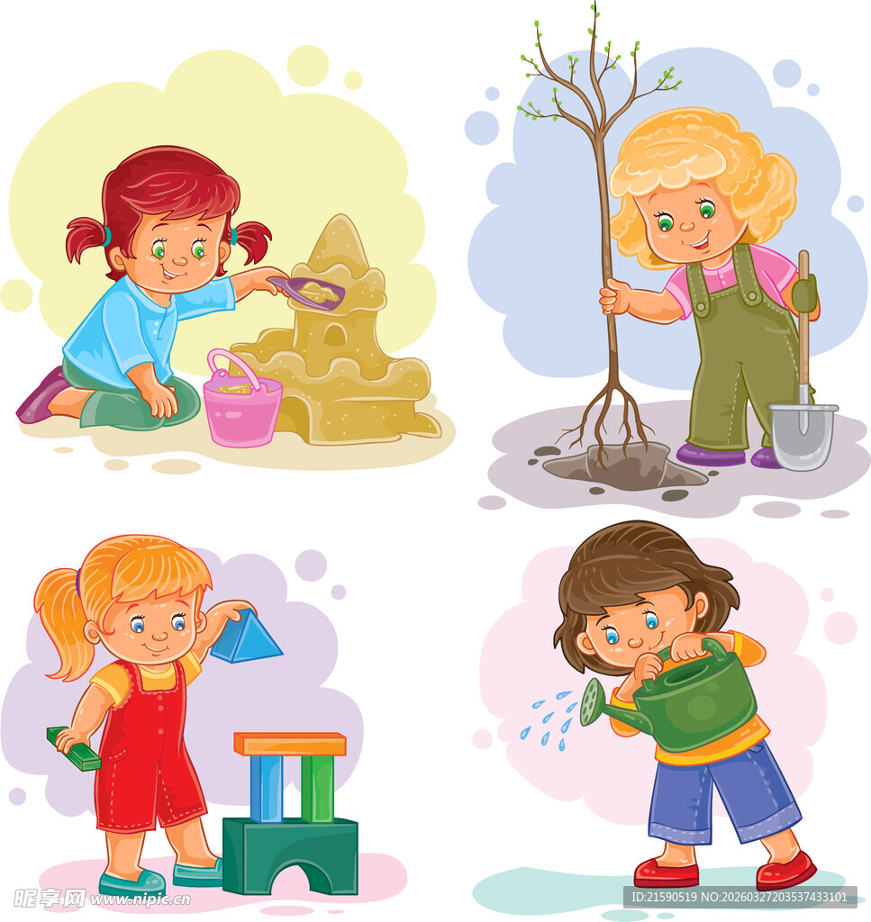 儿童户外趣味玩耍瞬间