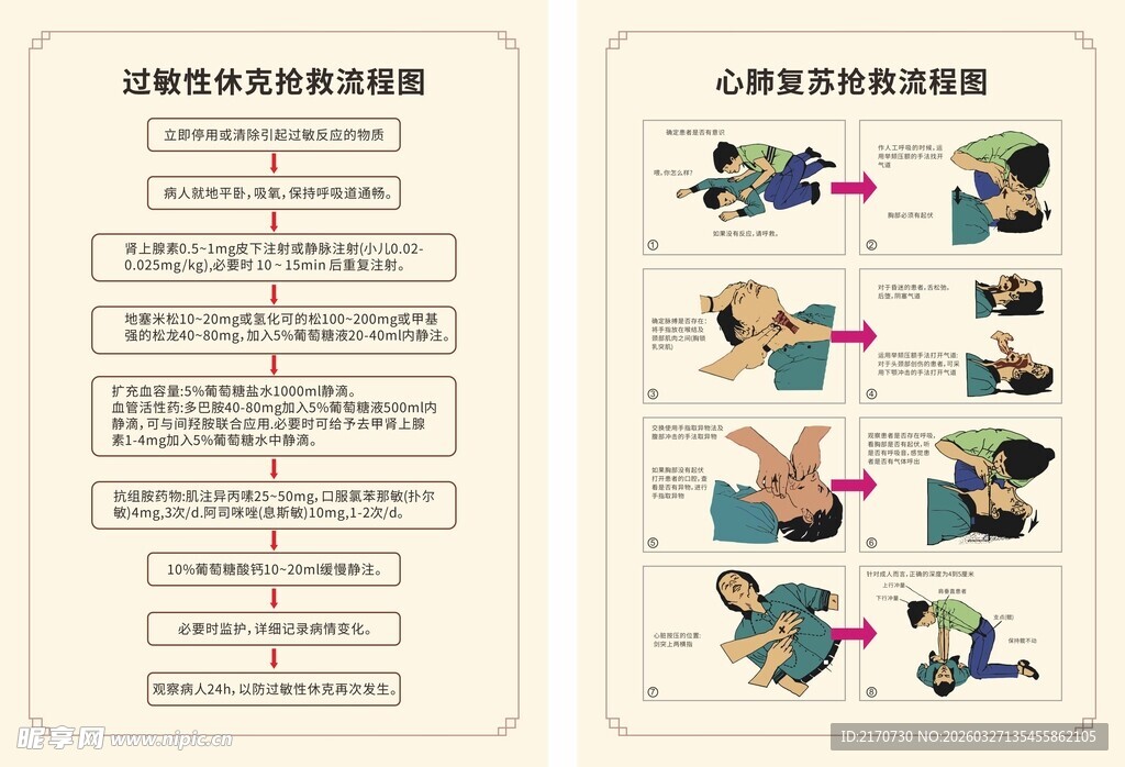 过敏性休克  心肺复苏抢救流程