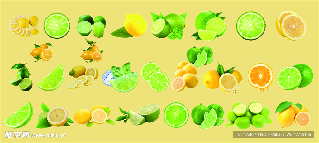 柠檬元素图案