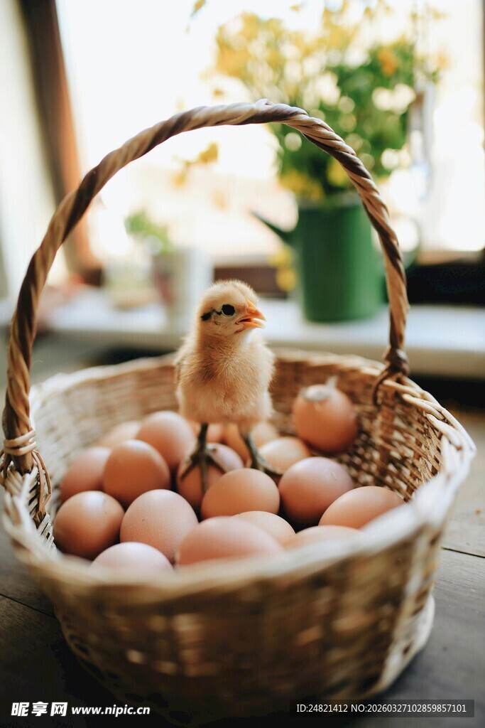 篮子里的小鸡与鸡蛋