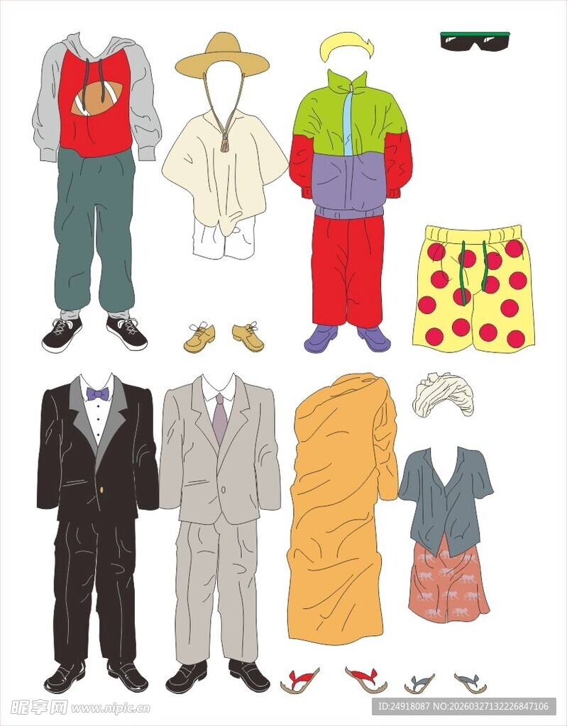 多样风格服饰展示