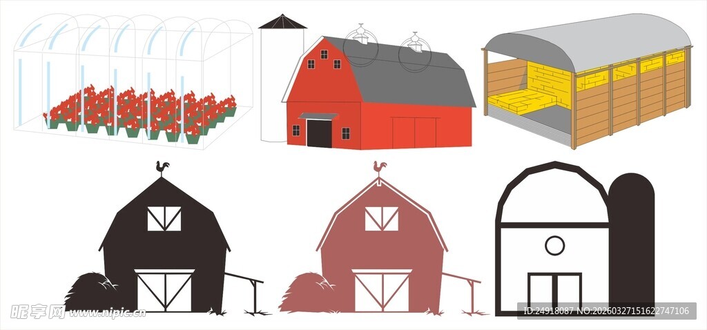 农场建筑与设施图示