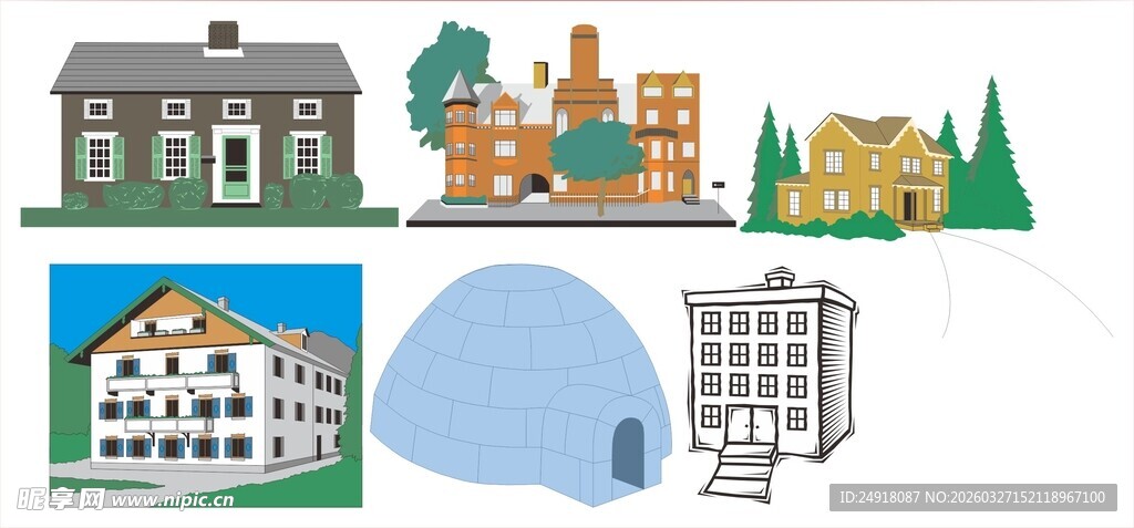 多样建筑景观展示