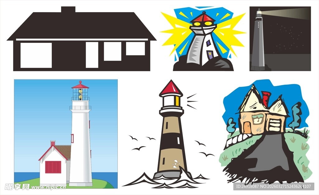 多样建筑景观集合