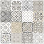 复古几何图案无缝纹理集合