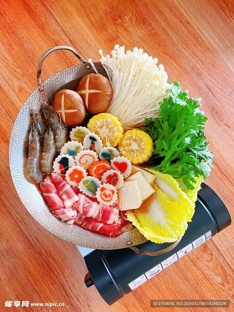 丰盛火锅食材拼盘 寿喜锅