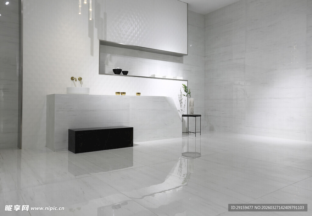 现代简约风格白色厨房空间