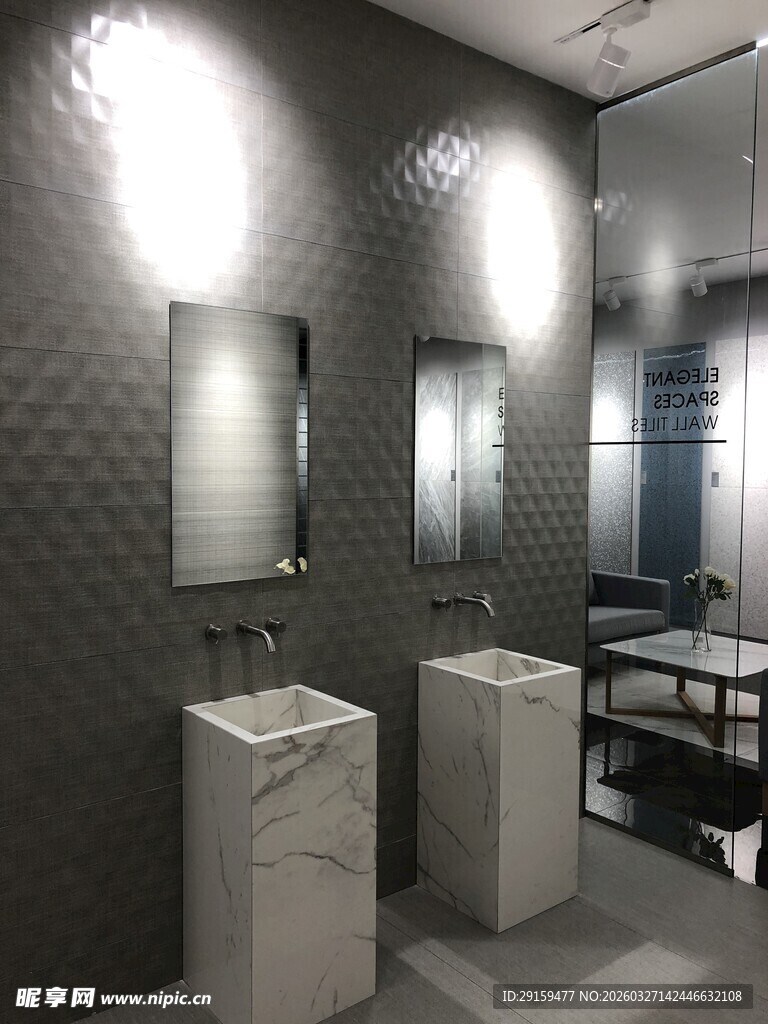 现代简约风格浴室洗手区