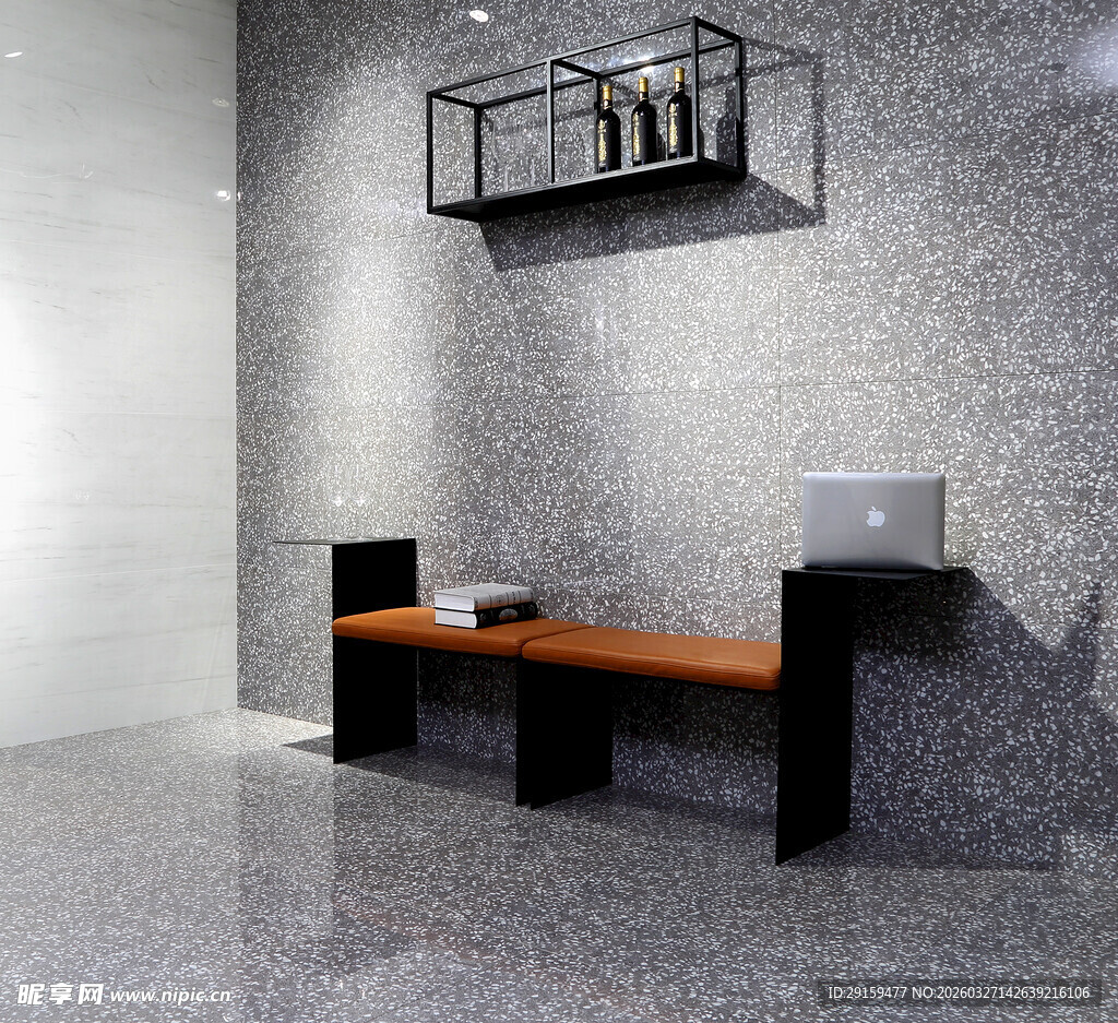 现代简约风室内置物长椅