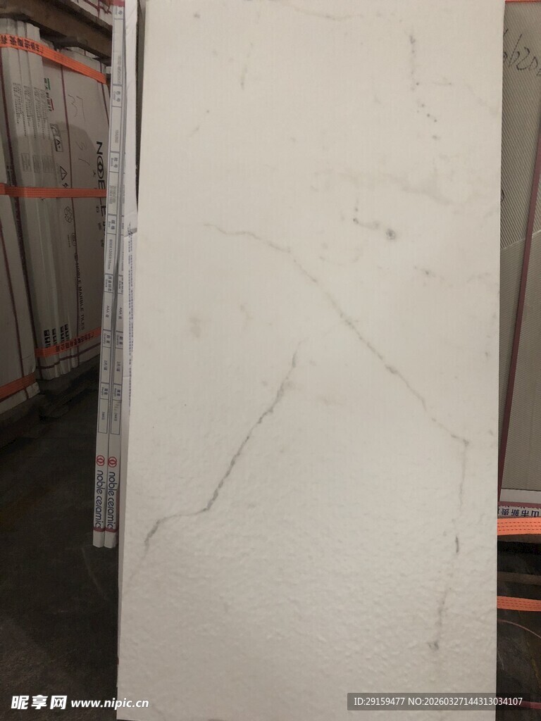 白色大理石板材展示