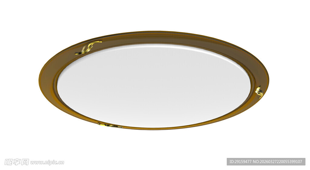 金色圆形吸顶灯