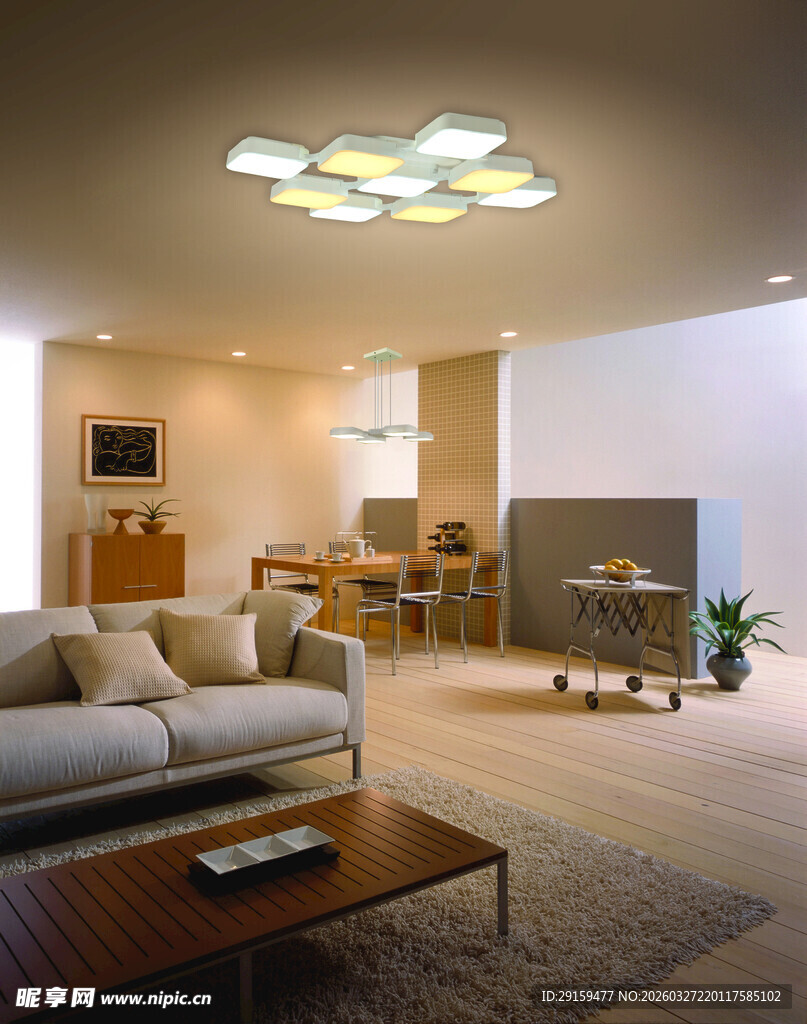 现代简约风格温馨客厅