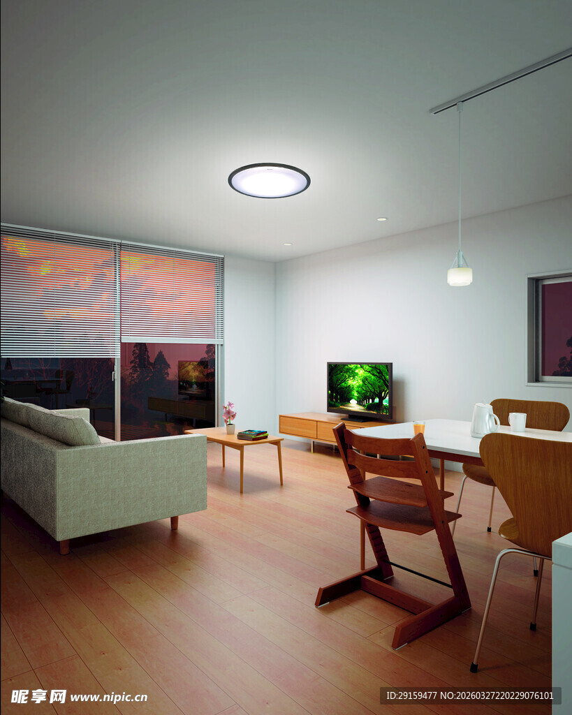 现代简约风格客厅室内景