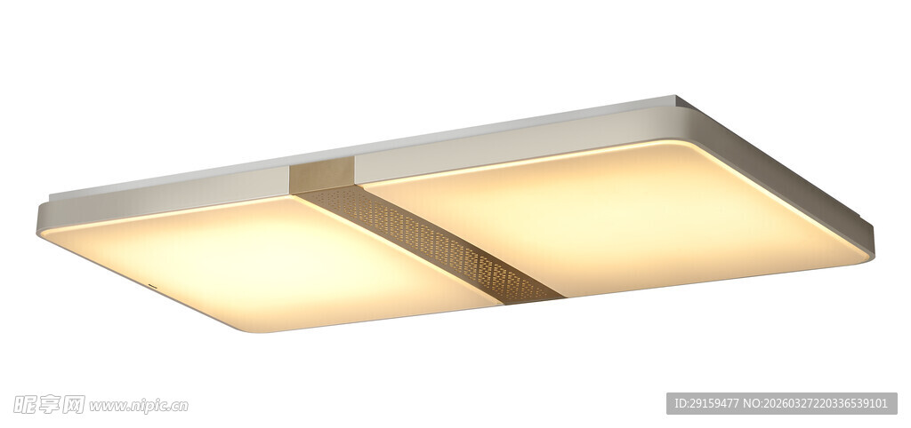 简约现代长方形吸顶灯