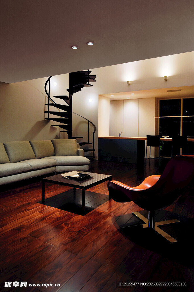 现代风格客厅室内设计图