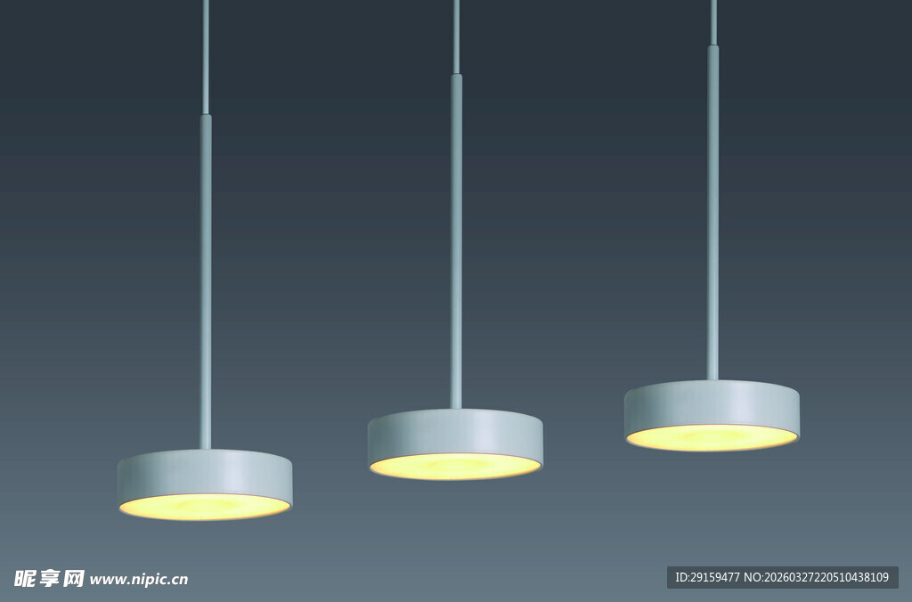 简约现代三盏吊灯设计