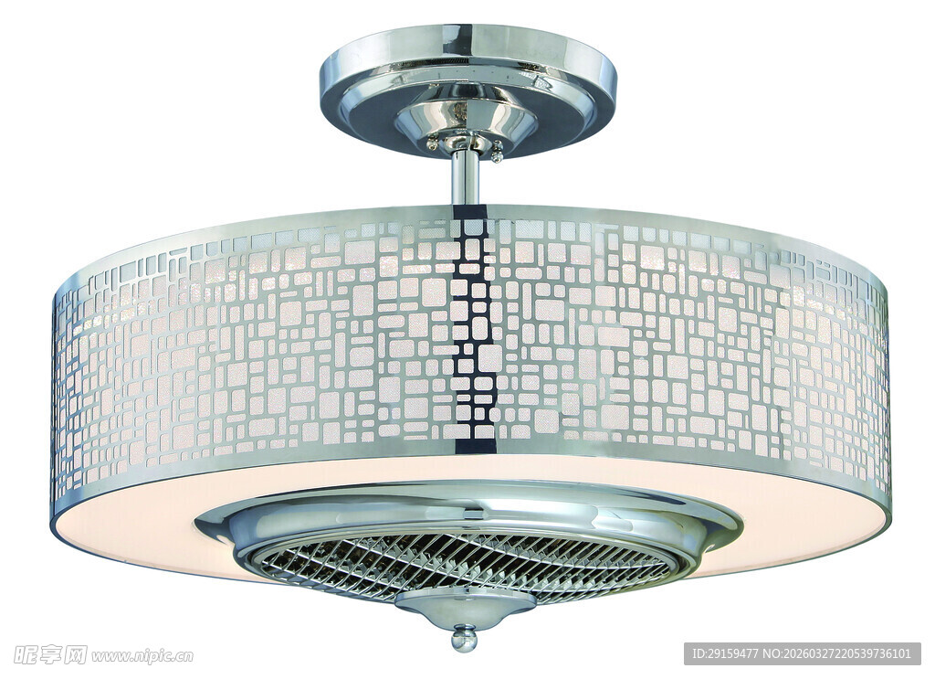 现代水晶吸顶风扇灯