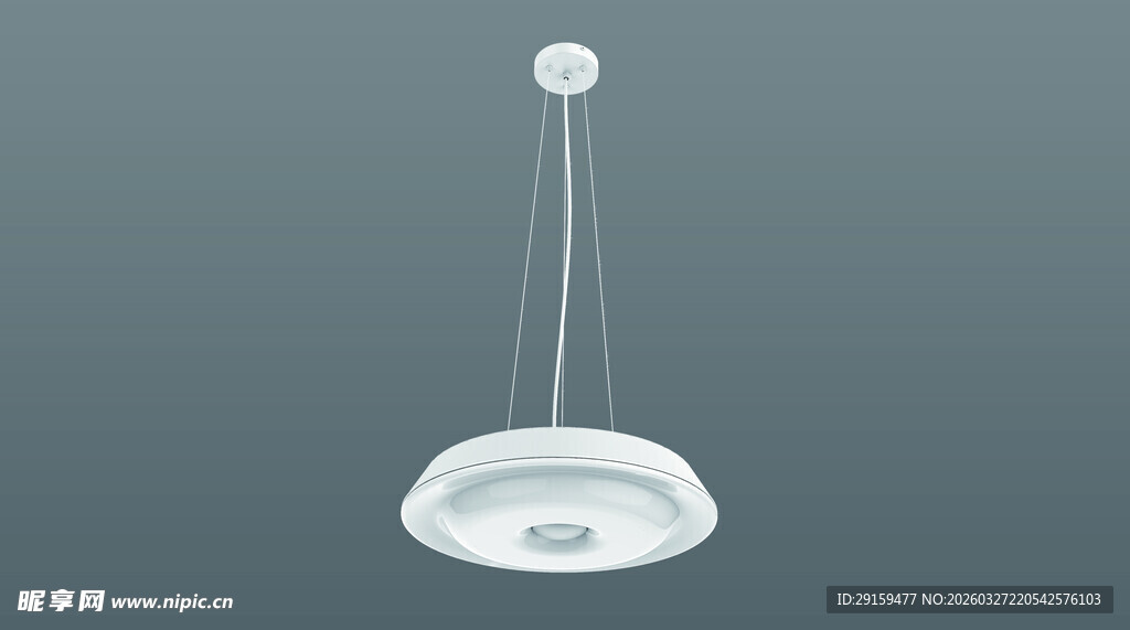 简约现代白色吊灯设计