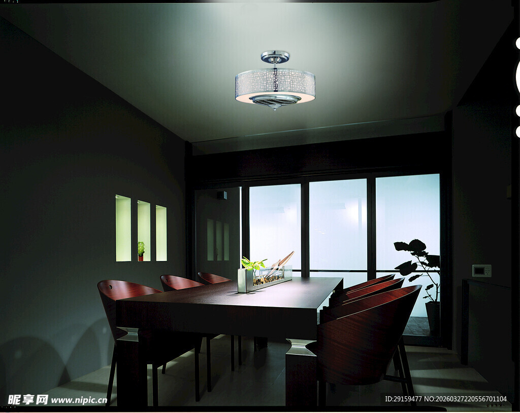 现代简约风格餐厅室内景