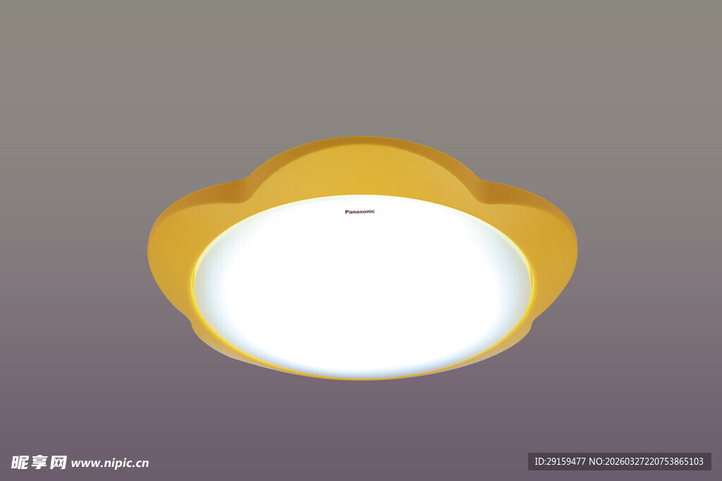 黄色花朵造型吸顶灯