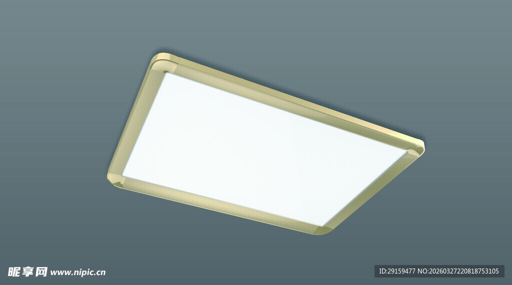 方形简约LED吸顶灯