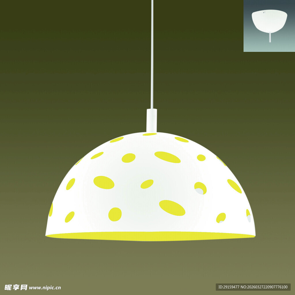 简约斑点吊灯设计图