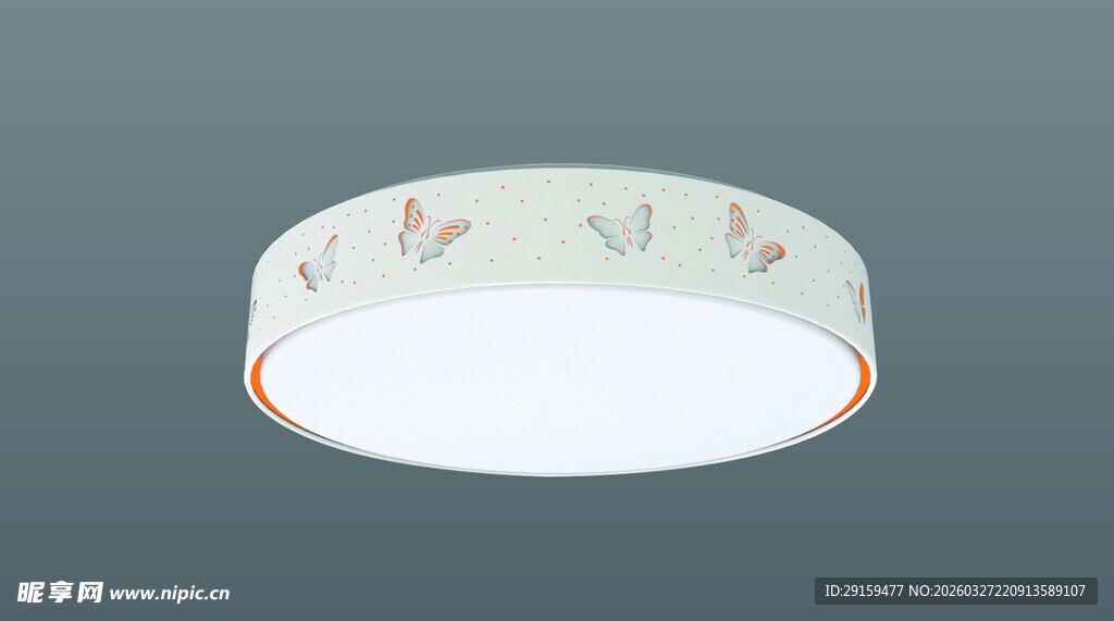 简约花纹圆形吸顶灯