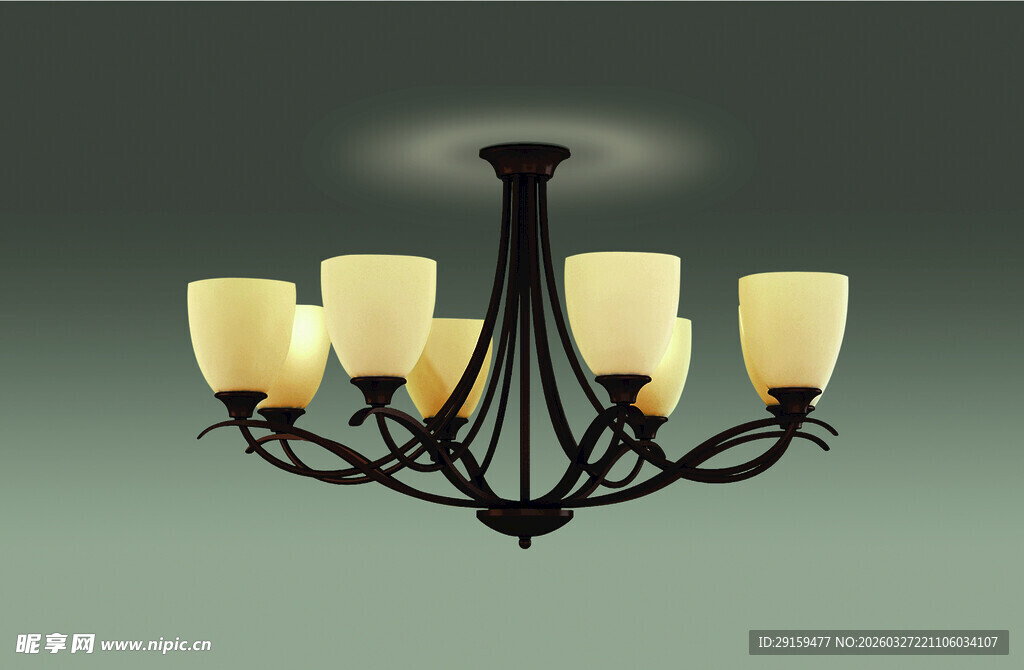 复古风格多头吊灯