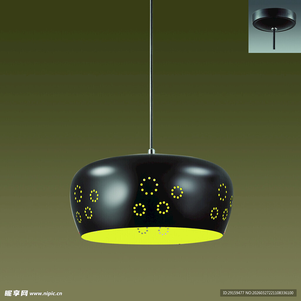 黑色创意吊灯