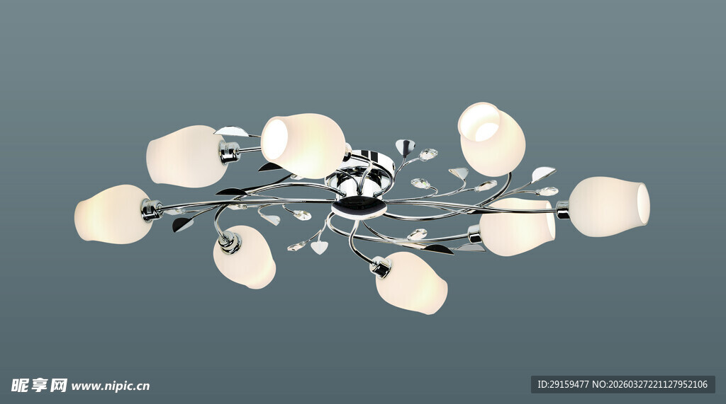 现代简约风格白色吊灯